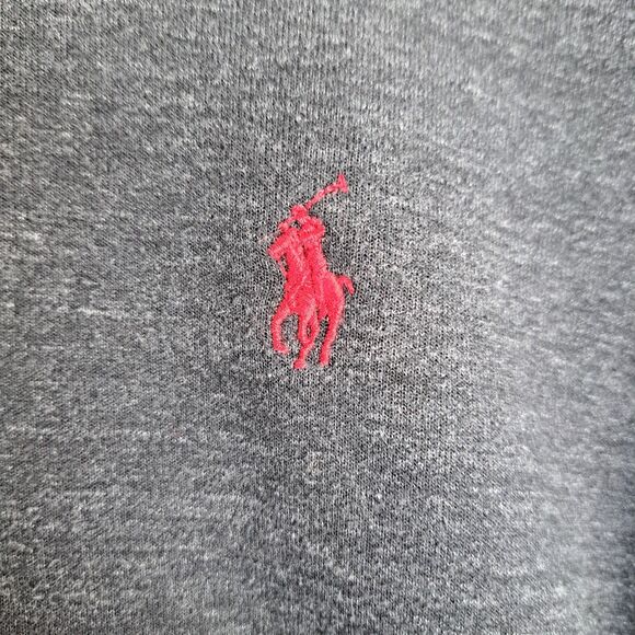 Polo Ralph Lauren Sweater XL Mens Gray 1/4 Zip Pullover Preppy 51" Chest - Picture 5 of 10